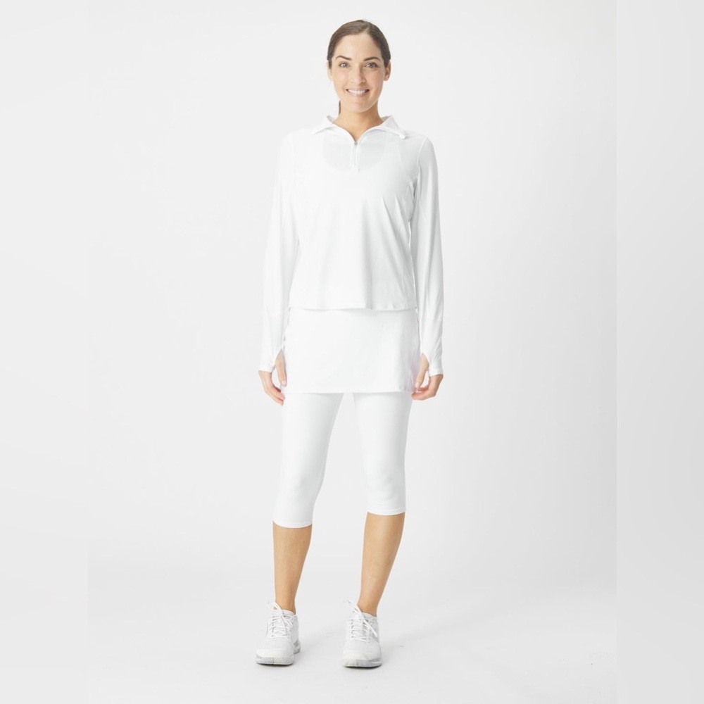 BloqUV Women's‎ Capri Skirt - White, Size S